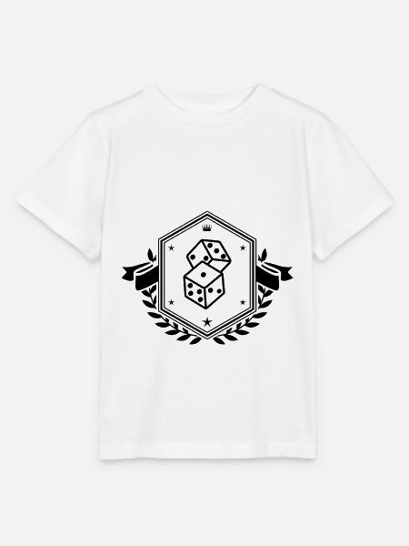 Würfel Symbol - Stanley/Stella Kinder T-Shirt MINI CREATOR  - Weiß
