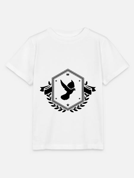 Taube Wappen - Stanley/Stella Kinder T-Shirt MINI CREATOR - Weiß