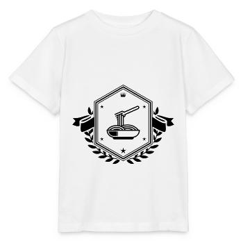 Armoiries spaghetti - T-shirt bio MINI CREATOR Stanley/Stella Enfant - blanc - Devant - Maike (125cm)