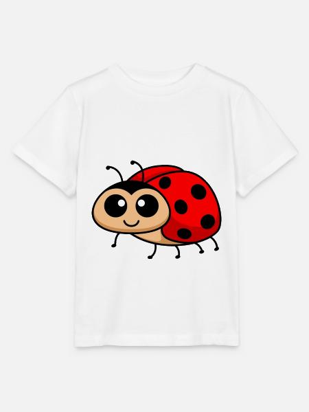 Marienkäfer Comic Tier - Stanley/Stella Kinder T-Shirt MINI CREATOR  - Weiß