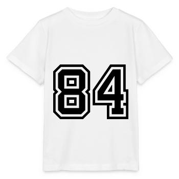 Symbole numérique 84 - T-shirt bio MINI CREATOR Stanley/Stella Enfant - blanc - Devant - Maike (125cm)