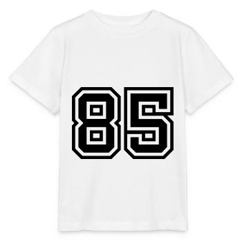 Symbole numérique 85 - T-shirt bio MINI CREATOR Stanley/Stella Enfant - blanc - Devant - Maike (125cm)