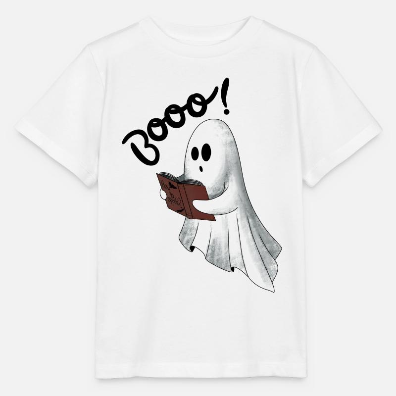 Fantôme effrayant - T-shirt bio MINI CREATOR Stanley/Stella Enfant - blanc