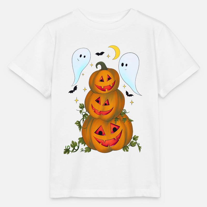 Fête de la citrouille - T-shirt bio MINI CREATOR Stanley/Stella Enfant - blanc