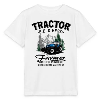 Traktor - Schlepper - Landwirt - Bauer - Stanley/Stella Kinder T-Shirt MINI CREATOR  - Weiß - Vorne - Maike (125cm)