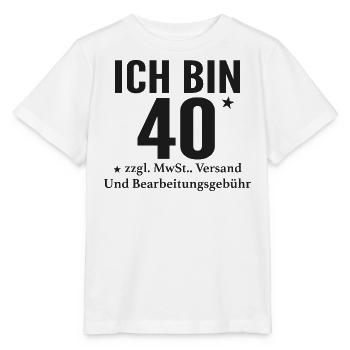 J’ai 40+ drôles de paroles pour les gens cool - T-shirt bio MINI CREATOR Stanley/Stella Enfant - blanc - Devant - Maike (125cm)