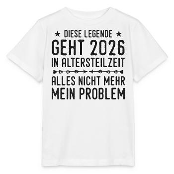 Retraite partielle 2026 - T-shirt bio MINI CREATOR Stanley/Stella Enfant - blanc - Devant - Maike (125cm)