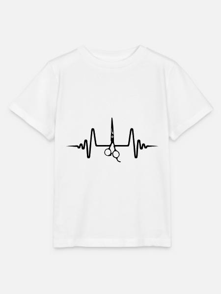 Schere Barber Puls - Stanley/Stella Kinder T-Shirt MINI CREATOR - Weiß