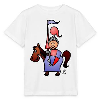 Chevalier - T-shirt bio MINI CREATOR Stanley/Stella Enfant - blanc - Devant - Maike (125cm)