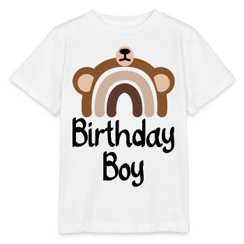 Bear Rainbow Arc - Stanley/Stella MINI CREATOR Kids’ T-Shirt - white - Front - Maike (125cm)