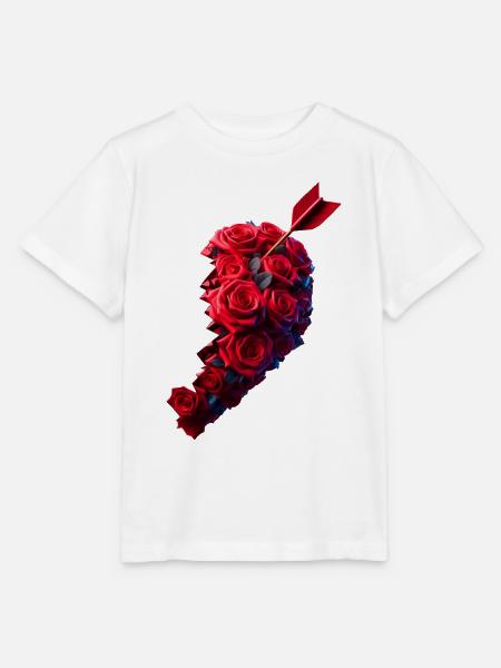 Herzpartner rechts - Stanley/Stella Kinder T-Shirt MINI CREATOR - Weiß