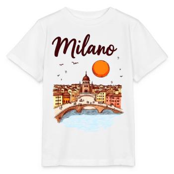 Milan Skyline – la métropole italienne de la mode et du design - T-shirt bio MINI CREATOR Stanley/Stella Enfant - blanc - Devant - Maike (125cm)