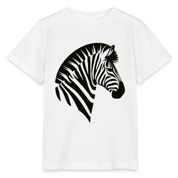 Cool Zebra Design - Tenue de zèbre pour le fan - T-shirt bio MINI CREATOR Stanley/Stella Enfant - blanc - Devant - Maike (125cm)