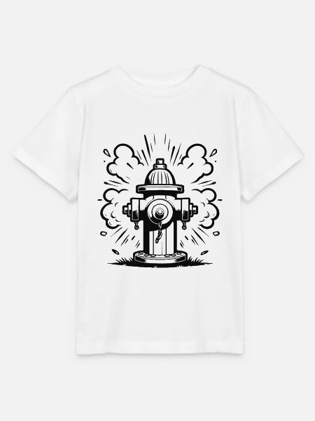 Retro Hydrant – Klassischer Hydranten Design - Stanley/Stella Kinder T-Shirt MINI CREATOR  - Weiß