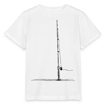Fishing rod - Stanley/Stella MINI CREATOR Kids’ T-Shirt - white - Front - Maike (125cm)