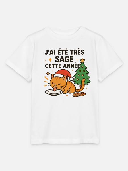 Weise und Gourmet-Weihnachtskatze - Stanley/Stella Kinder T-Shirt MINI CREATOR  - Weiß