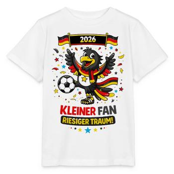Little Germany Fan – Eagle Football 2026 - Stanley/Stella MINI CREATOR Kids’ T-Shirt - white - Front - Maike (125cm)