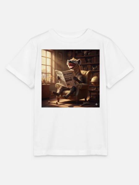Literarische Hyäne im Salon - Stanley/Stella Kinder T-Shirt MINI CREATOR - Weiß