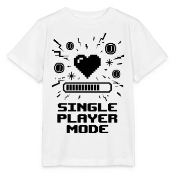 Cœur de joueur en mode solo - T-shirt bio MINI CREATOR Stanley/Stella Enfant - blanc - Devant - Maike (125cm)