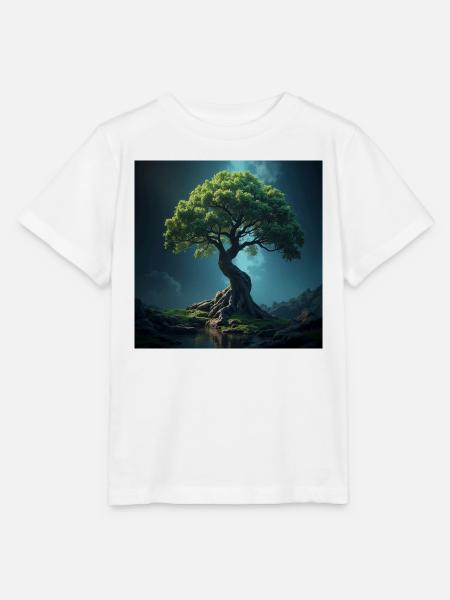 Bunter Baum des Lebens. - Stanley/Stella Kinder T-Shirt MINI CREATOR  - Weiß