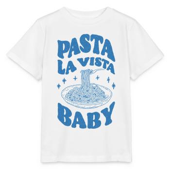 Pasta La Vista Baby - Stanley/Stella Kinder T-Shirt MINI CREATOR  - Weiß - Vorne - Maike (125cm)