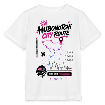 Hubonotchi Neon City Route Frequenz - Stanley/Stella Kinder T-Shirt MINI CREATOR  - Weiß - Vorne - Maike (125cm)