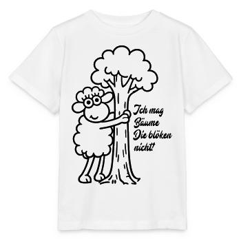 Baumfreund Schaf Umarmung - Stanley/Stella Kinder T-Shirt MINI CREATOR  - Weiß - Vorne - Maike (125cm)