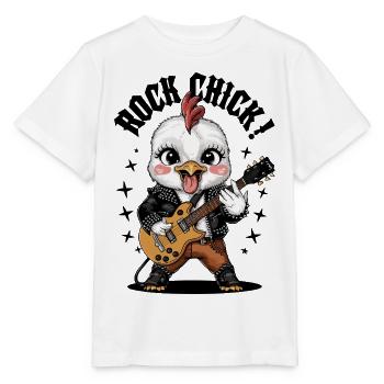 Rock Chick - Stanley/Stella MINI CREATOR Kids’ T-Shirt - white - Front - Maike (125cm)