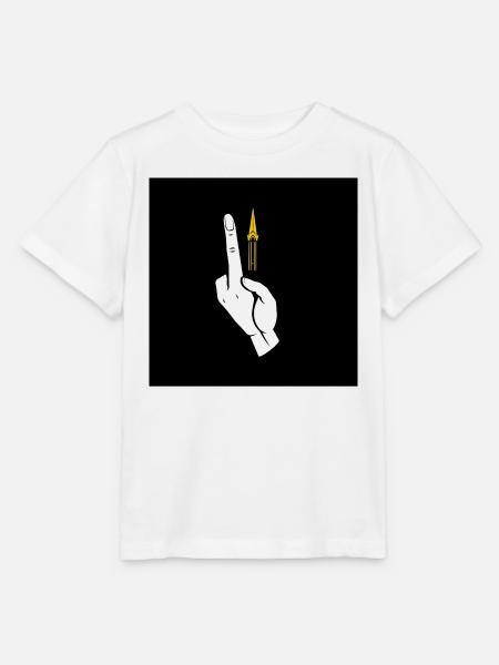 System Error: Der kosmische Mittelfinger - Stanley/Stella Kinder T-Shirt MINI CREATOR - Weiß