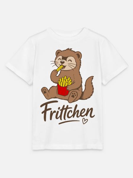 Frittchen Frettchen Pommes Frites Fritten - Stanley/Stella Kinder T-Shirt MINI CREATOR - Weiß