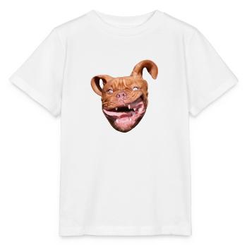 Bordeaux Dogge Willow  - Stanley/Stella Kinder T-Shirt MINI CREATOR  - Weiß - Vorne - Maike (125cm)