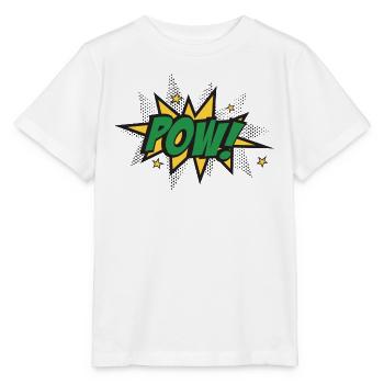 Pow Burst Pop Art - Stanley/Stella Kinder T-Shirt MINI CREATOR  - Weiß - Vorne - Maike (125cm)