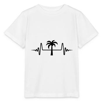 palm pulse - Stanley/Stella MINI CREATOR Kids’ T-Shirt - white - Front - Maike (125cm)