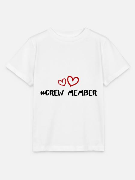 Crew Mitglied Herz Liebe - Stanley/Stella Kinder T-Shirt MINI CREATOR - Weiß