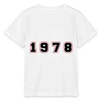 Numéro de l’année 1978 - T-shirt bio MINI CREATOR Stanley/Stella Enfant - blanc - Devant - Maike (125cm)