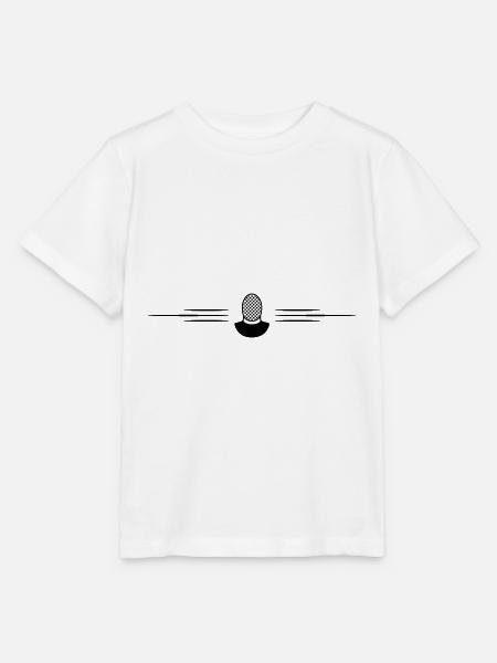 Fechten Maske Linie - Stanley/Stella Kinder T-Shirt MINI CREATOR - Weiß