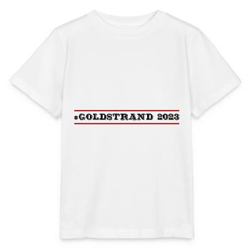 Goldstrand 2023 - Stanley/Stella Kinder T-Shirt MINI CREATOR  - Weiß - Vorne - Maike (125cm)