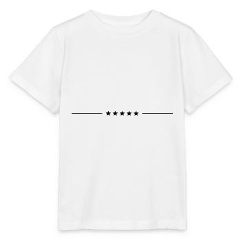 Stern linie symbol - Stanley/Stella Kinder T-Shirt MINI CREATOR  - Weiß - Vorne - Maike (125cm)