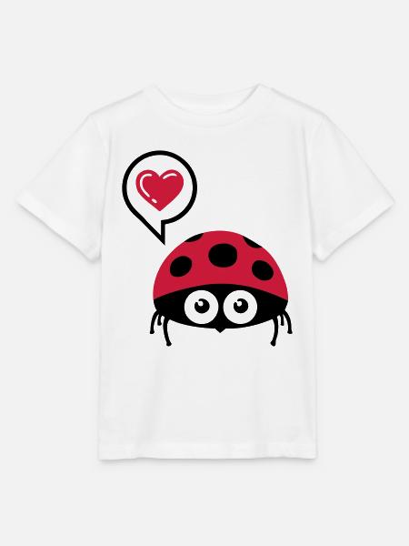 Marienkäfer (ladybug) 02.2 - Stanley/Stella Kinder T-Shirt MINI CREATOR - Weiß