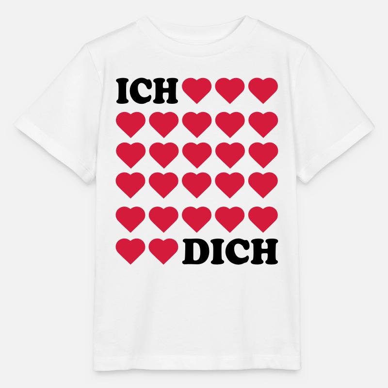 Ich liebe Dich - Stanley/Stella Kinder T-Shirt MINI CREATOR  - Weiß