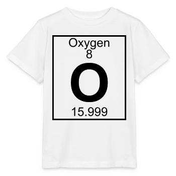 Oxygen (O) (element 8) - Stanley/Stella MINI CREATOR Kids’ T-Shirt - white - Front - Maike (125cm)