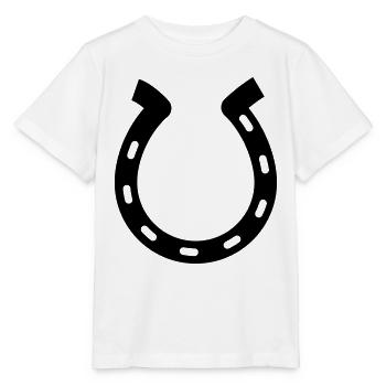 Hufeisen - Stanley/Stella Kinder T-Shirt MINI CREATOR  - Weiß - Vorne - Maike (125cm)
