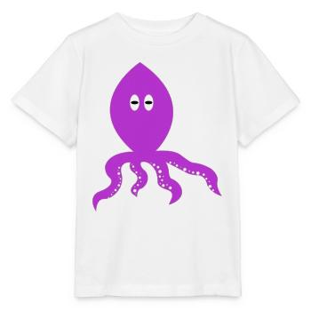 penser calmar - T-shirt bio MINI CREATOR Stanley/Stella Enfant - blanc - Devant - Maike (125cm)
