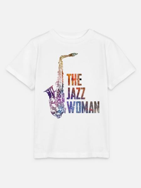 Jazz Frau - Stanley/Stella Kinder T-Shirt MINI CREATOR - Weiß