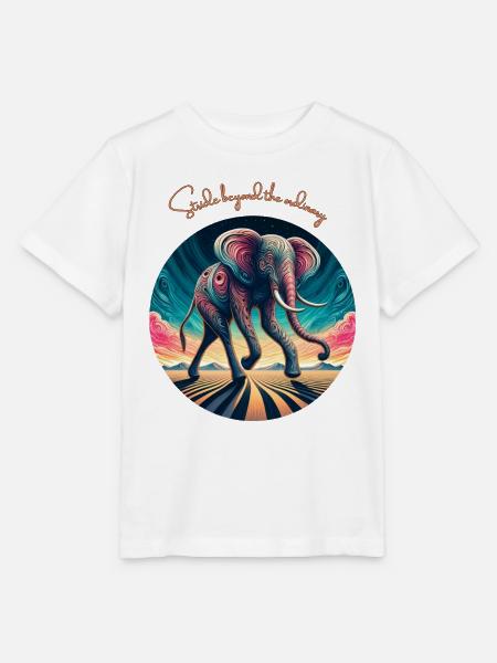 Surreal Desert Elephant - Stanley/Stella Kinder T-Shirt MINI CREATOR - Weiß