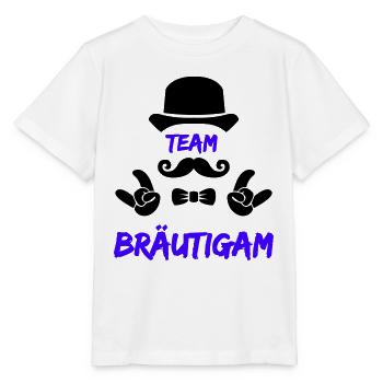 Team Groom - Stanley/Stella MINI CREATOR Kids’ T-Shirt - white - Front - Maike (125cm)