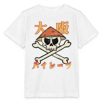 Osaka Pirates (en japonais) - T-shirt bio MINI CREATOR Stanley/Stella Enfant - blanc - Devant - Maike (125cm)