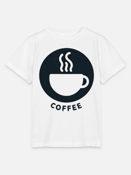 Kaffee Morgen Frühstück - Stanley/Stella Kinder T-Shirt MINI CREATOR  - Weiß