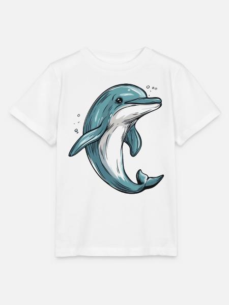 kleiner Delfin - Stanley/Stella Kinder T-Shirt MINI CREATOR - Weiß