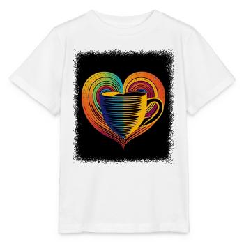 flower power birthday present peace movement - Stanley/Stella Kinder T-Shirt MINI CREATOR  - Weiß - Vorne - Maike (125cm)